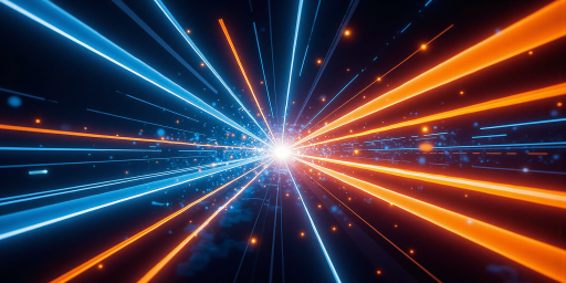 未来科技背景，包含几何图形和光线效果，营造AI科技氛围